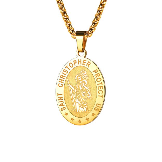 Saint St Christopher Necklace
