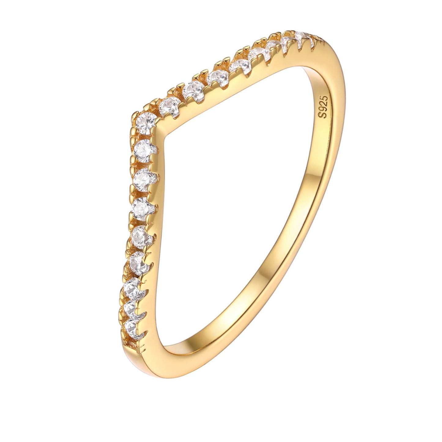 Wishbone Ring for Women Size 8
