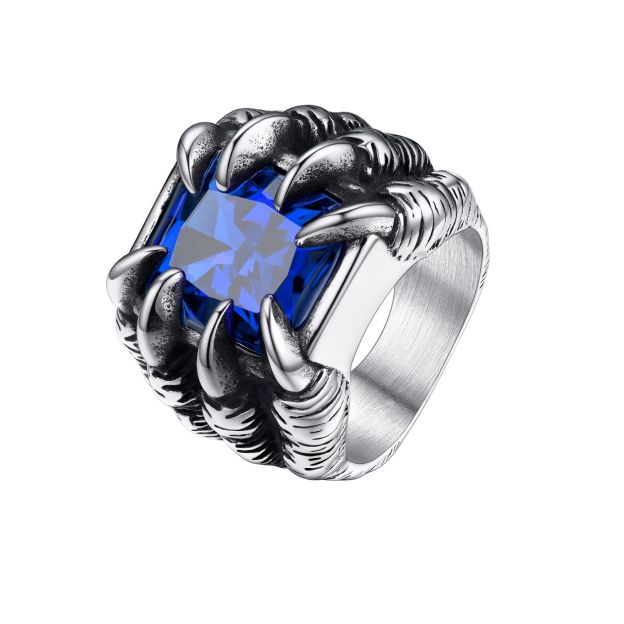 Gothic Biker Dragon Claw Ring