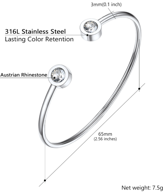 Gold Plated Open Bangle