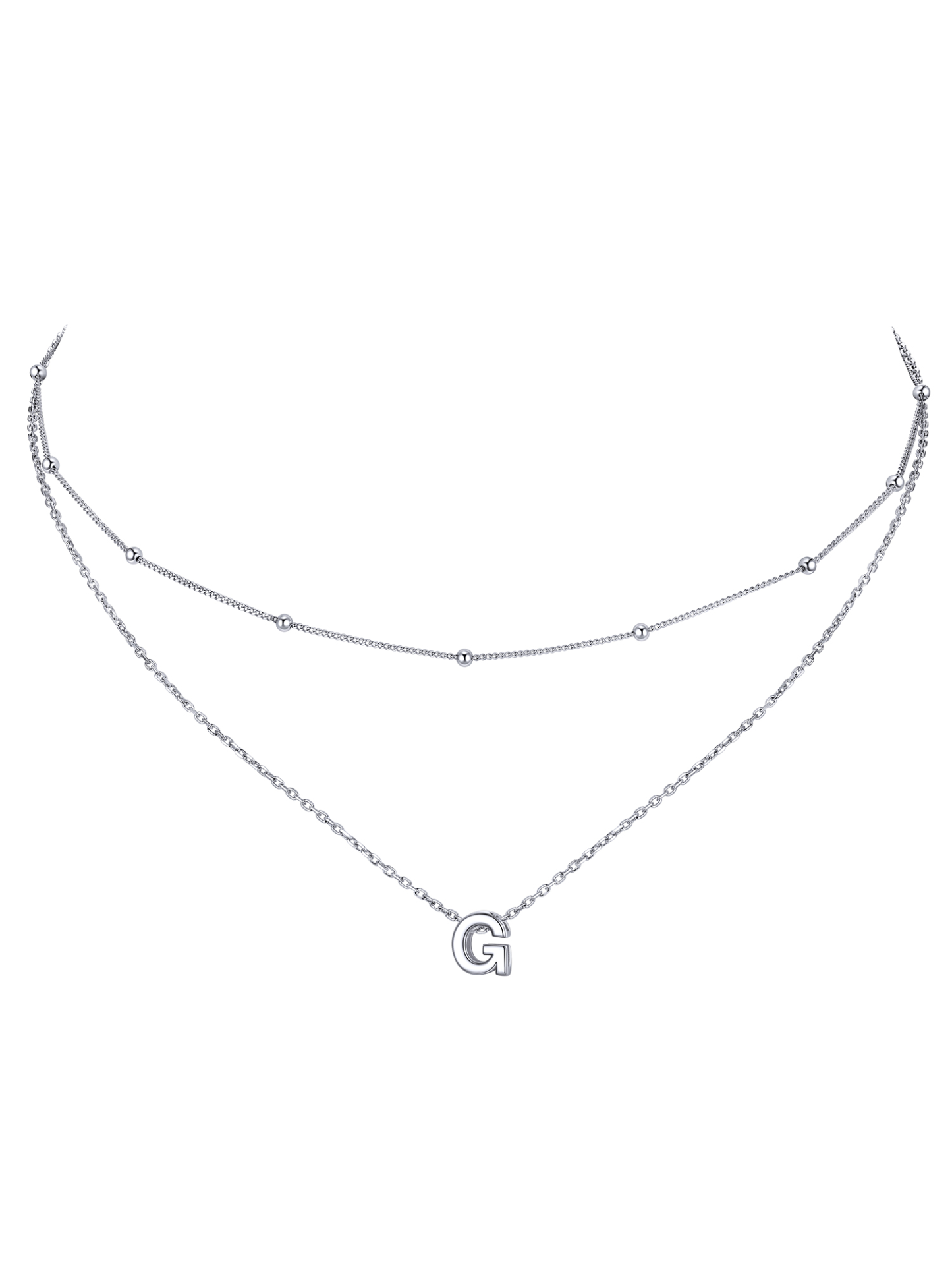 S925 Silver Double Layer Chain