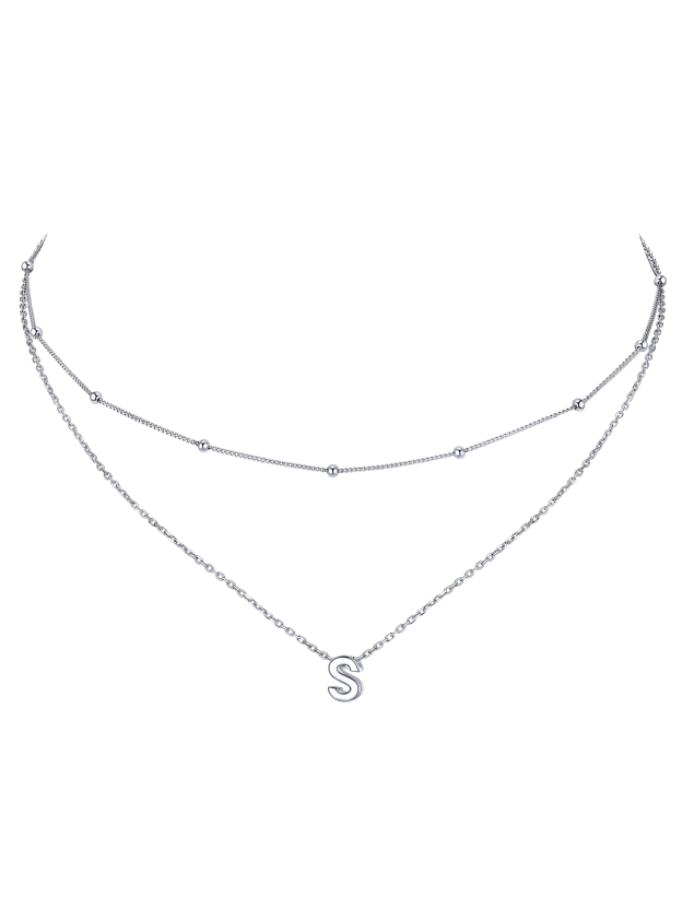 S925 Silver Double Layer Chain
