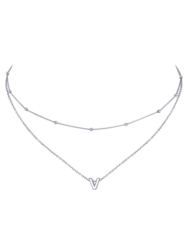 S925 Silver Double Layer Chain