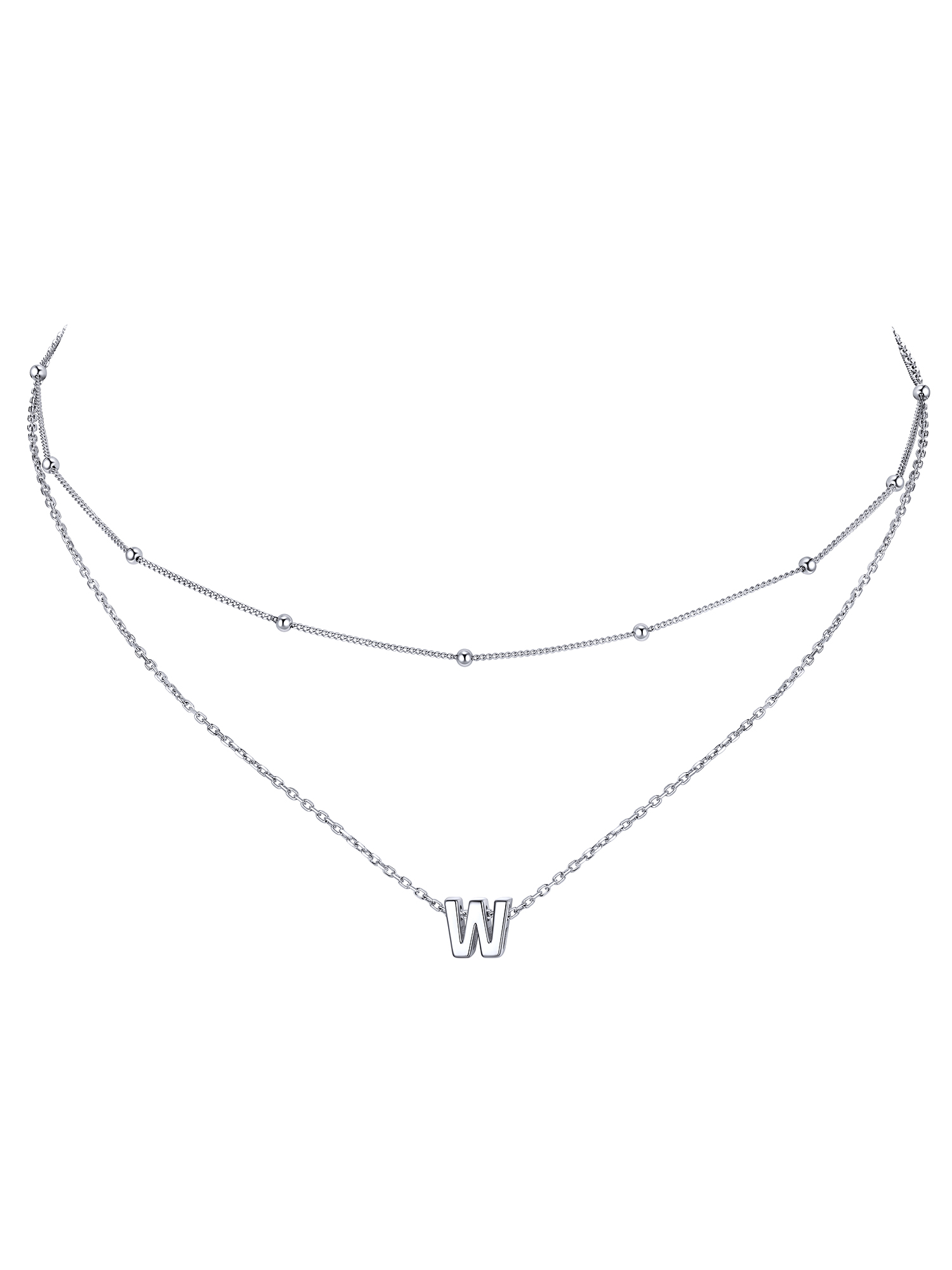 S925 Silver Double Layer Chain