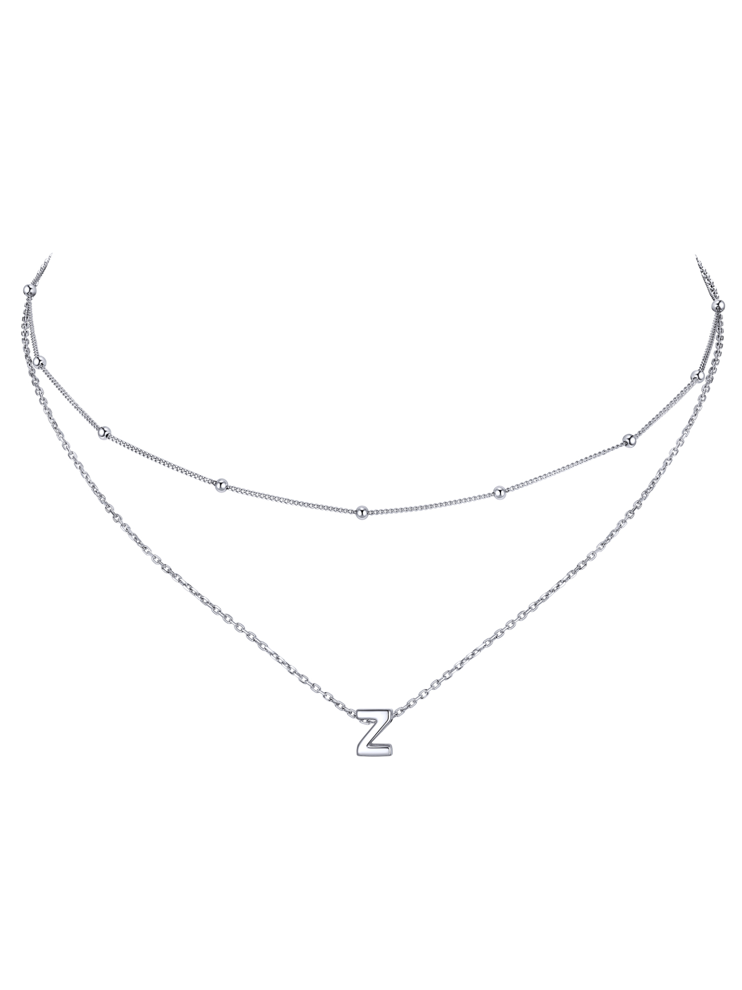 S925 Silver Double Layer Chain