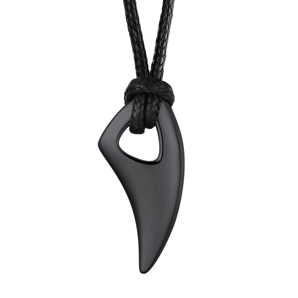 Shark Tooth Pendant with Leather Cord