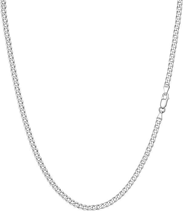 925 Sterling Silver Cuban Chain