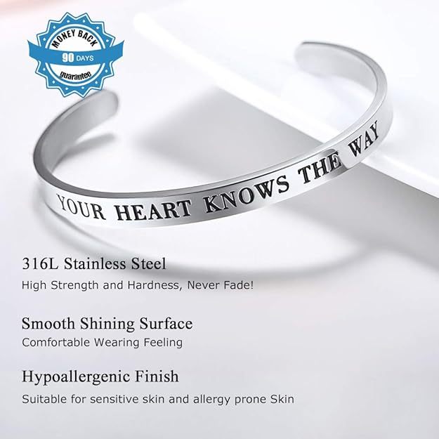 stainless steel cuff bracelet material view