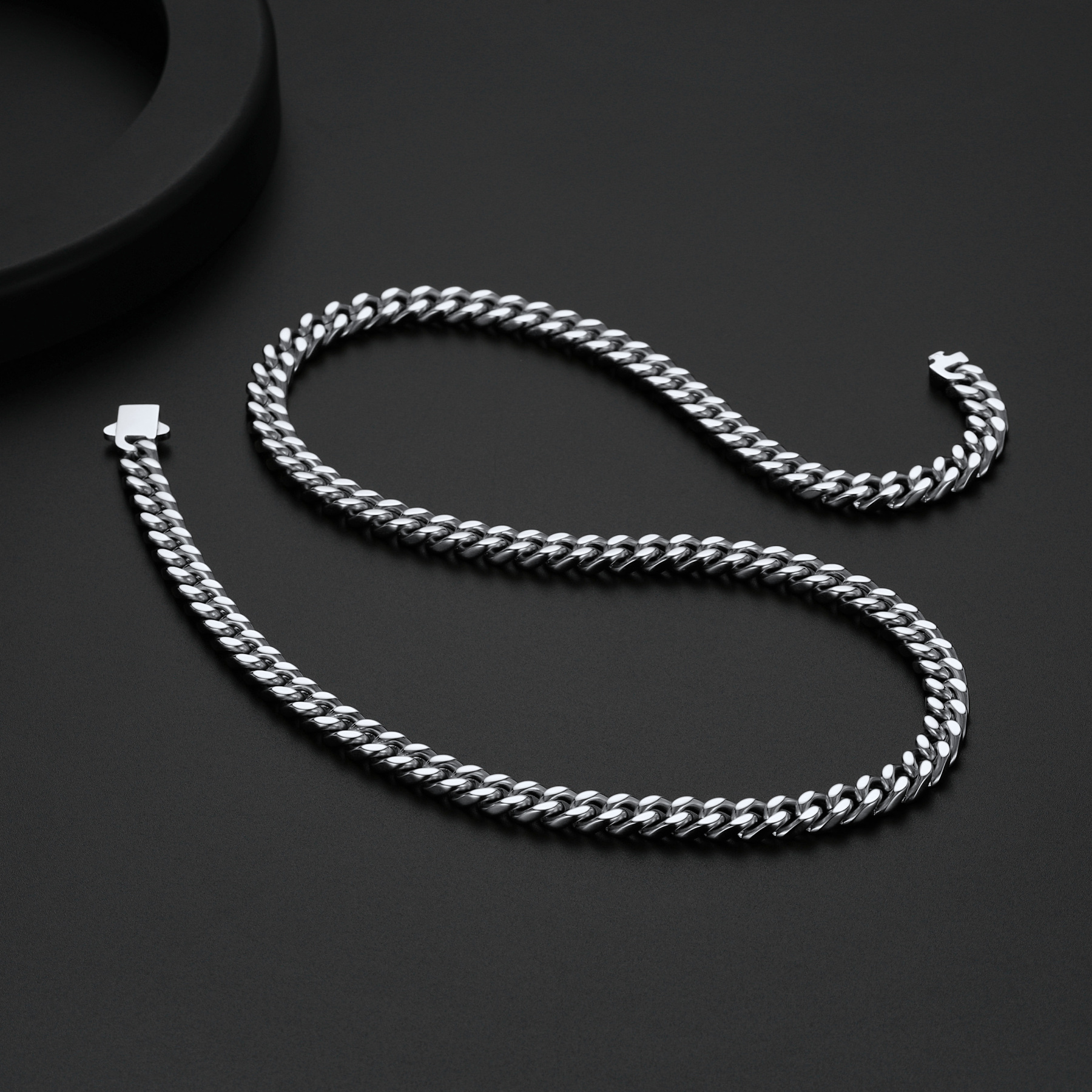 Cuban Link Chain 316L Steel Natural 22"