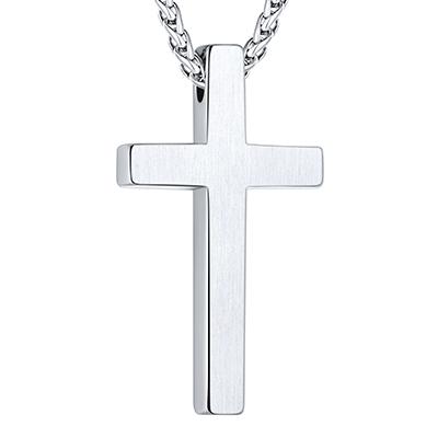 Cross Pendant Necklace 316L Stainless Steel 