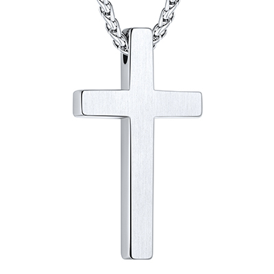 Cross Pendant Necklace 316L Stainless Steel 