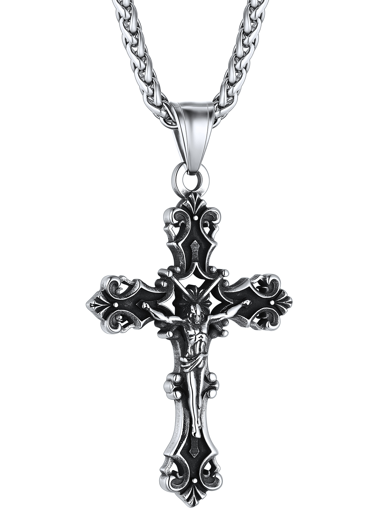 Jesus Crucifix Prayer Necklace