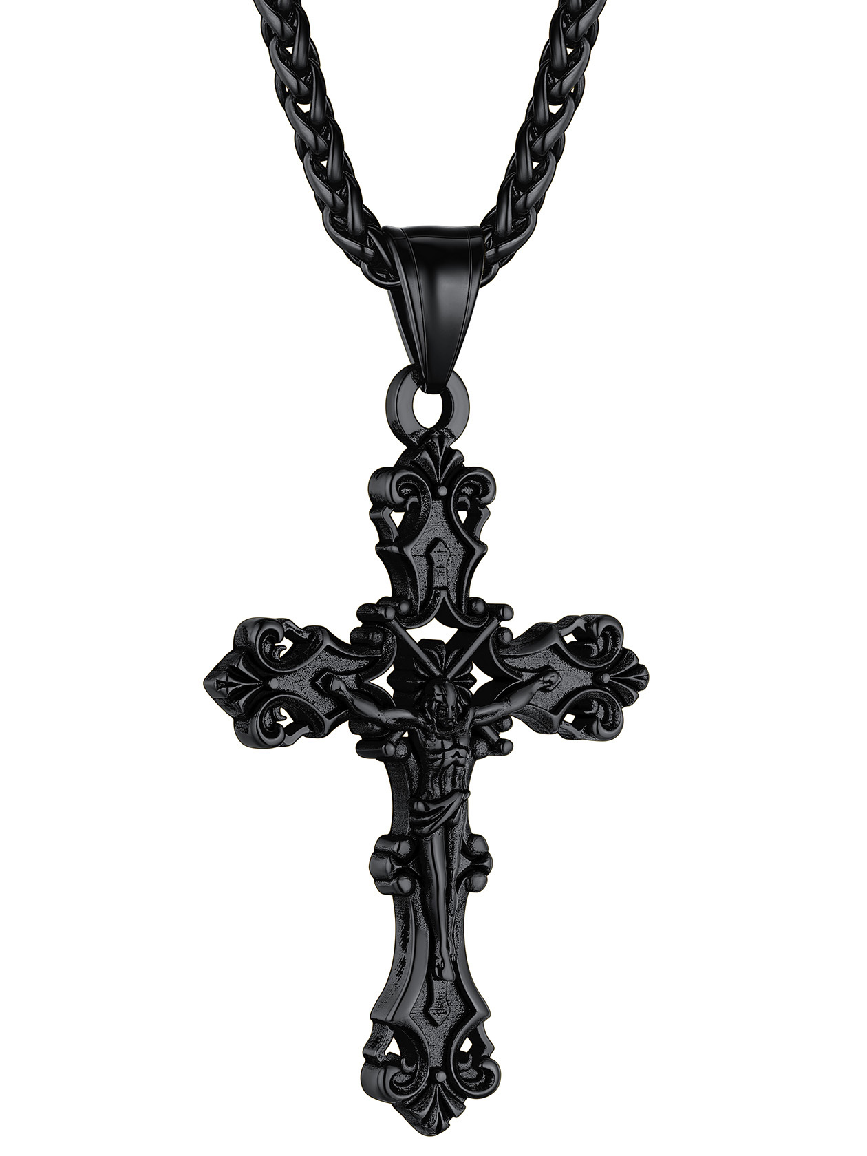 Jesus Crucifix Prayer Necklace