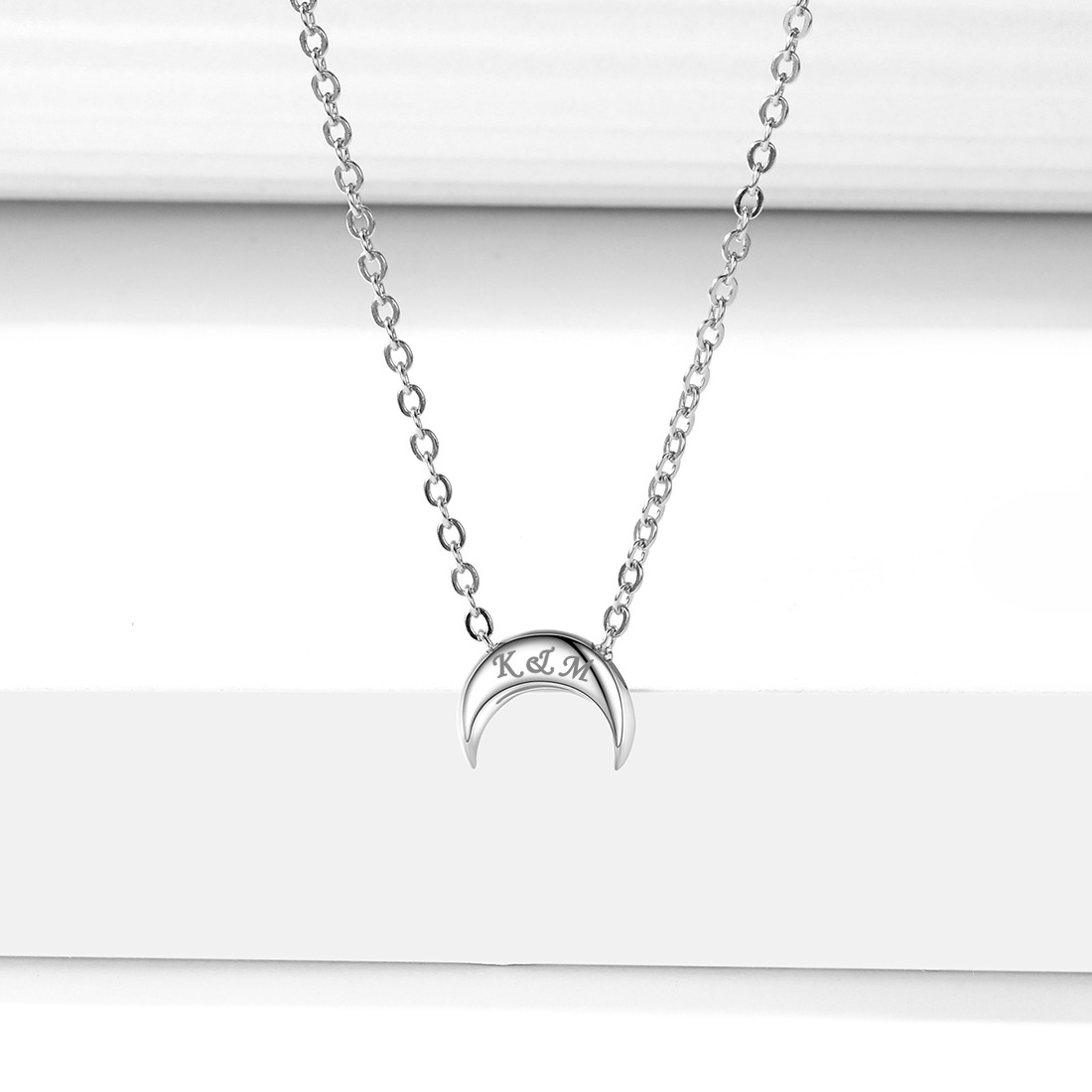 925 Silver Moon Necklace 