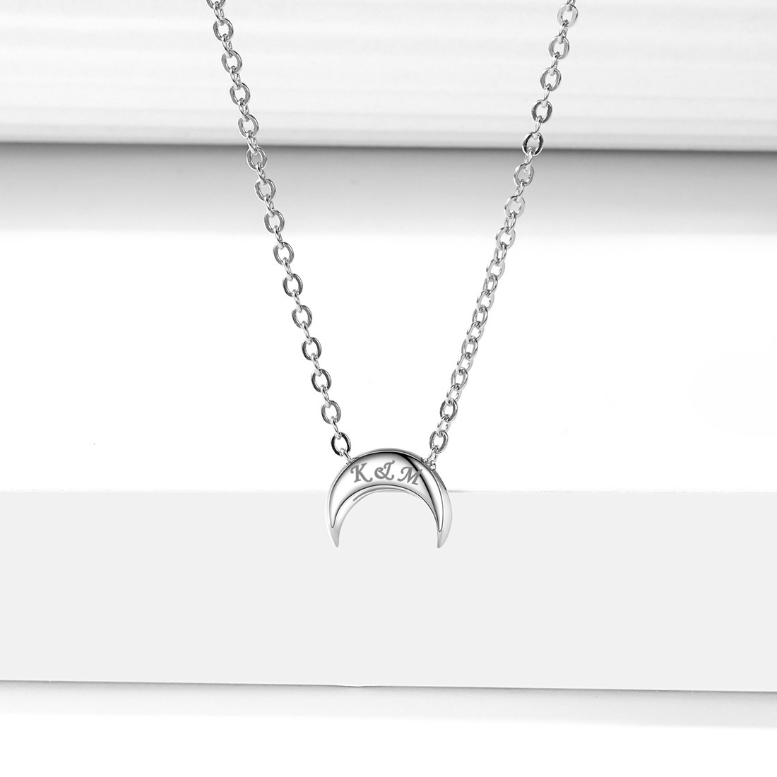 925 Silver Moon Necklace 