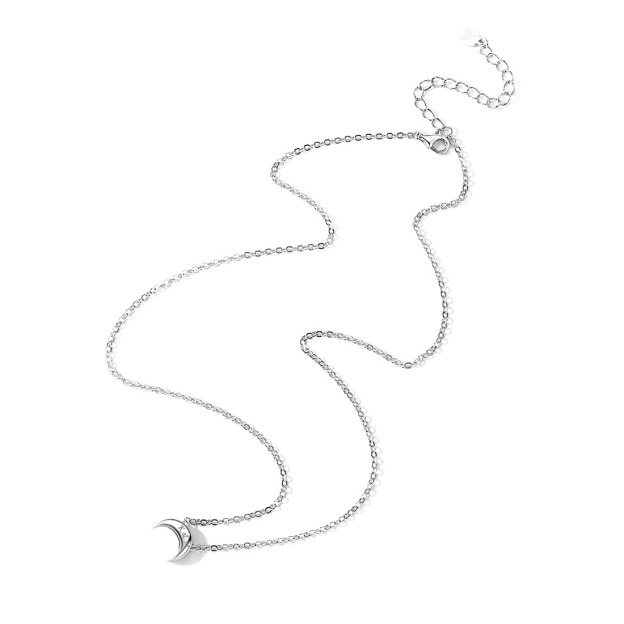 925 Silver Moon Necklace 