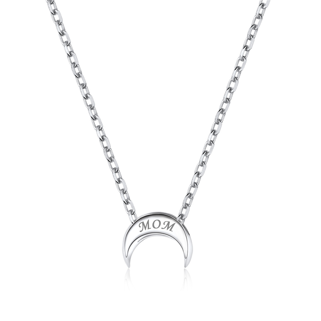 925 Silver Moon Necklace 