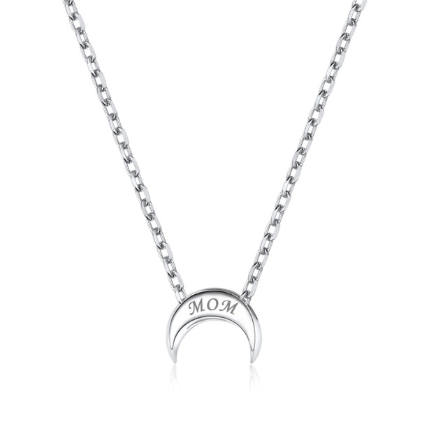 925 Silver Moon Necklace 