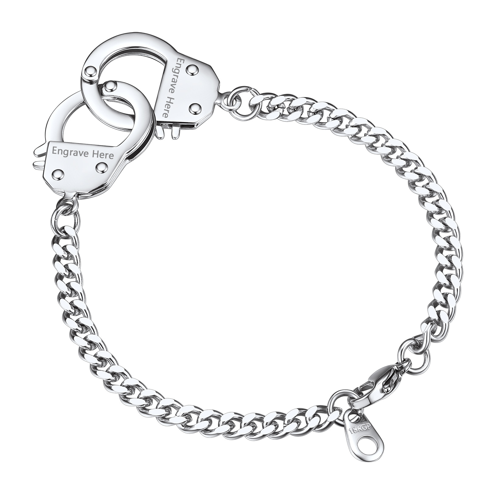Stainless Steel Handcuff Bracelets