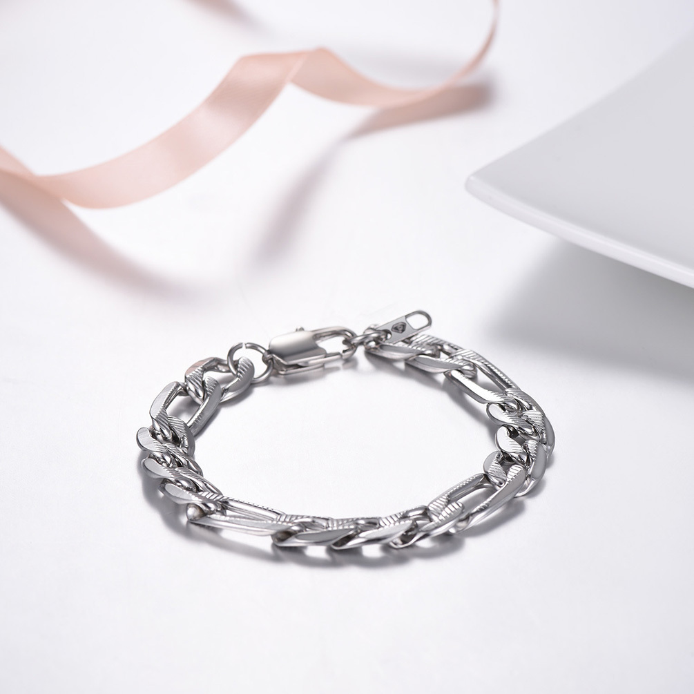 10mm Stainless Steel Figro Bracelet
