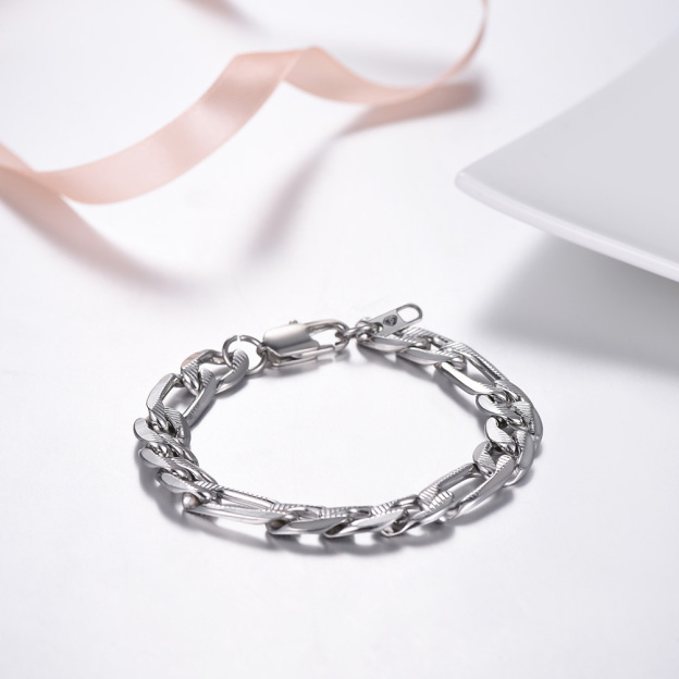 10mm Stainless Steel Figro Bracelet