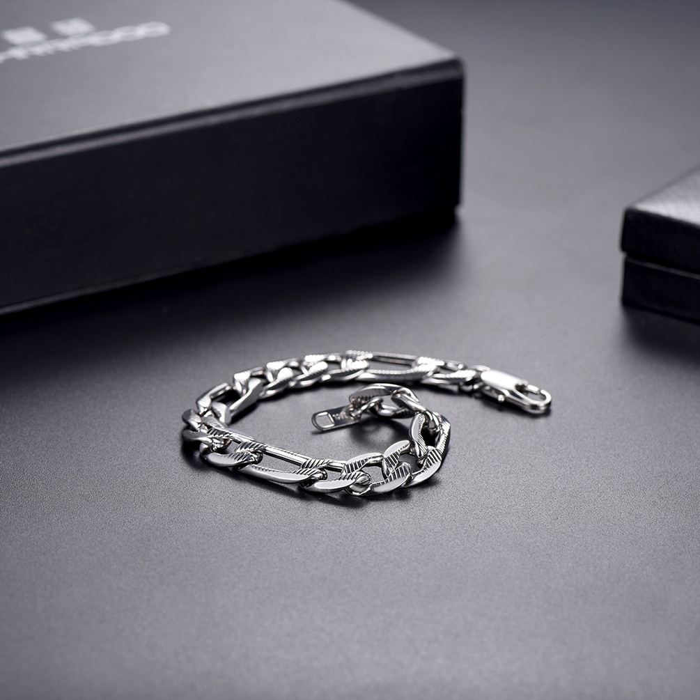 10mm Stainless Steel Figro Bracelet