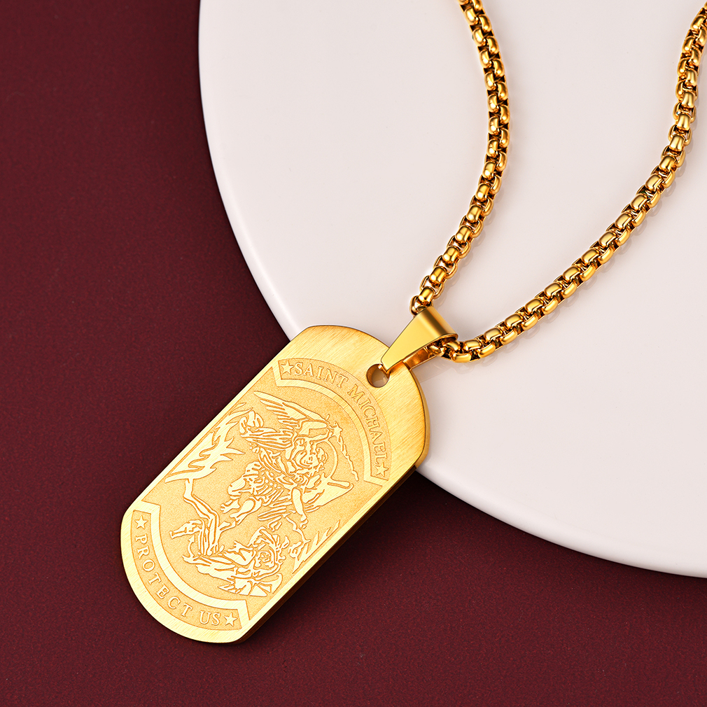 Saint Michael Pendant Necklace