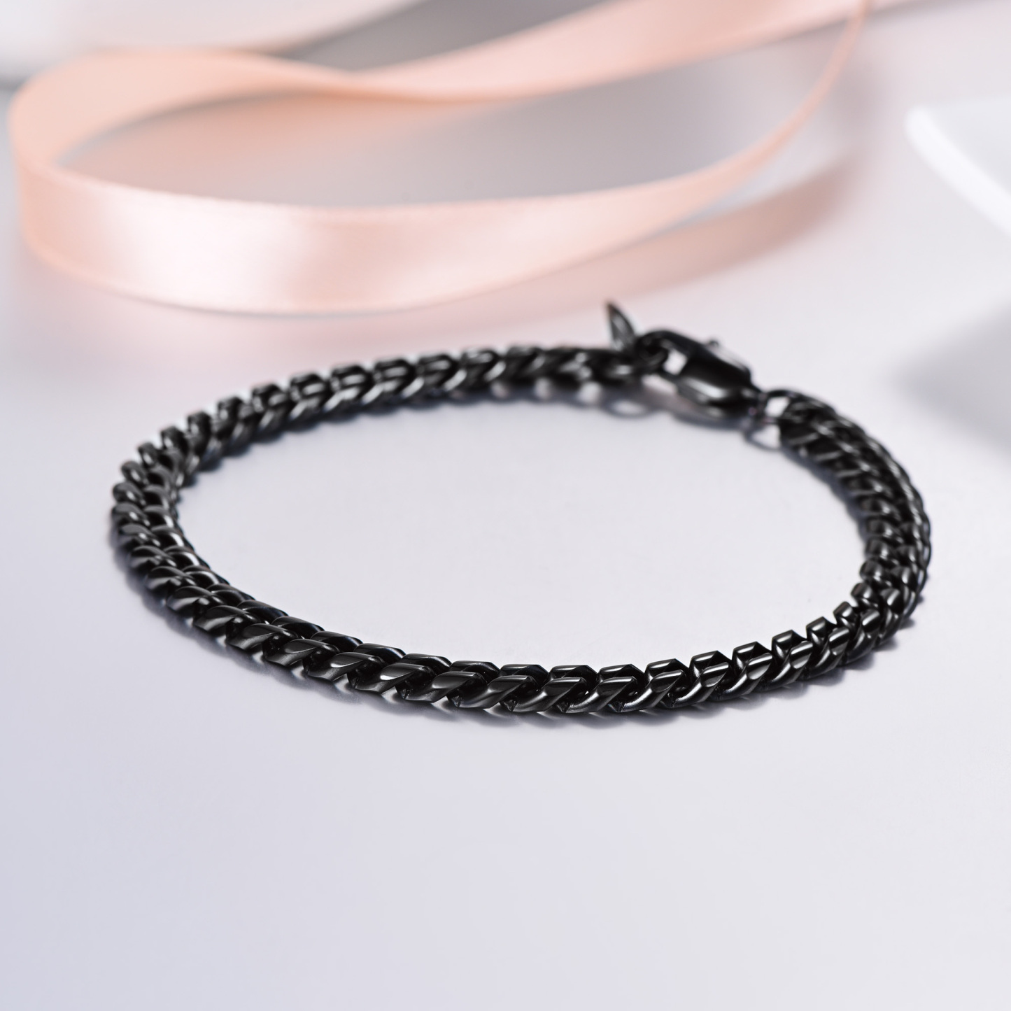 6mm Cuban Link Steel Bracelet