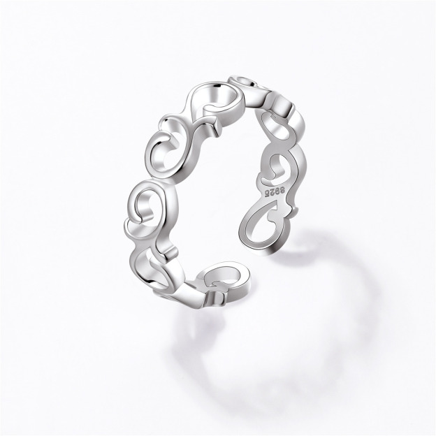 Womens Silver Rings Adjustable