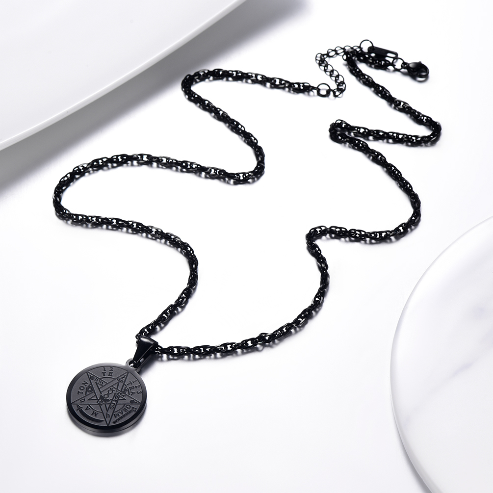 Tetragrammaton Pentacle Necklace Amulet