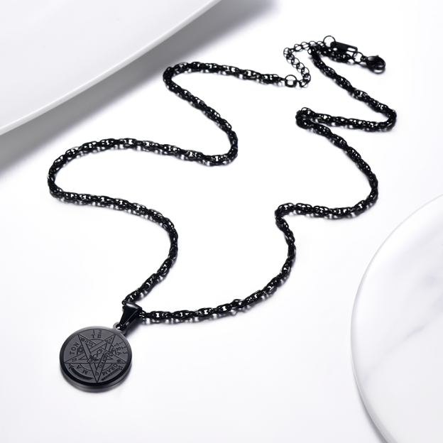 Tetragrammaton Pentacle Necklace Amulet