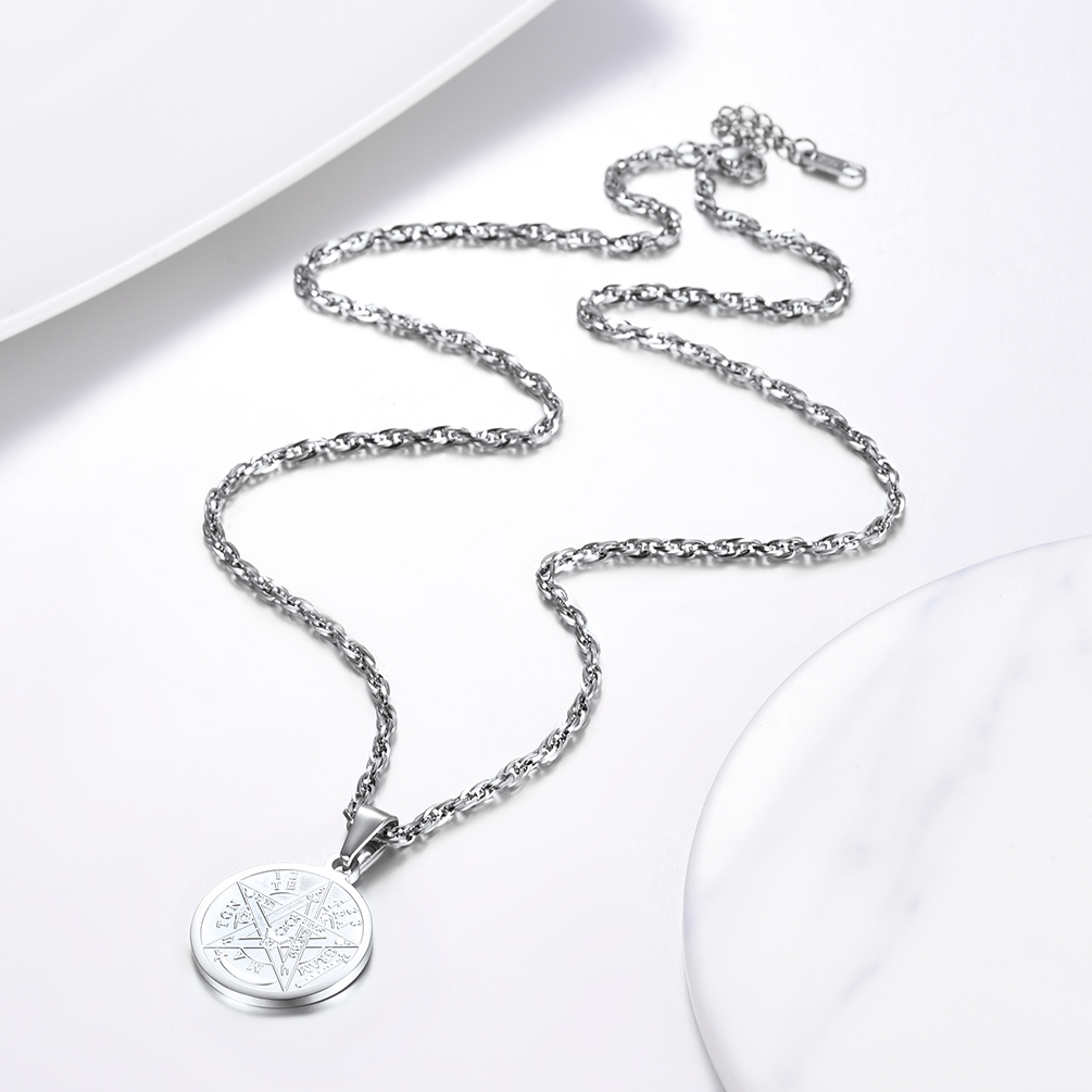 Tetragrammaton Pentacle Necklace Amulet