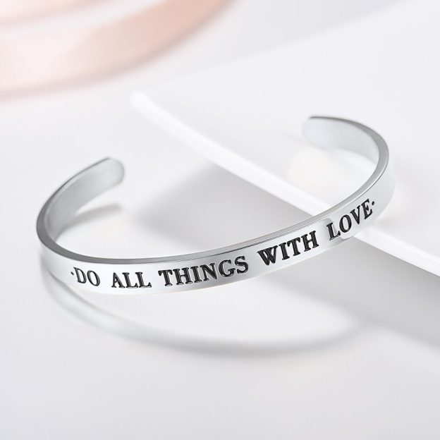 Stainless Steel Bible Verse Bracelet