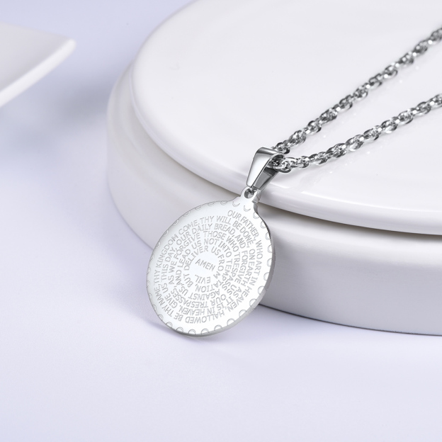 Praying Hands Pendant Close Up View