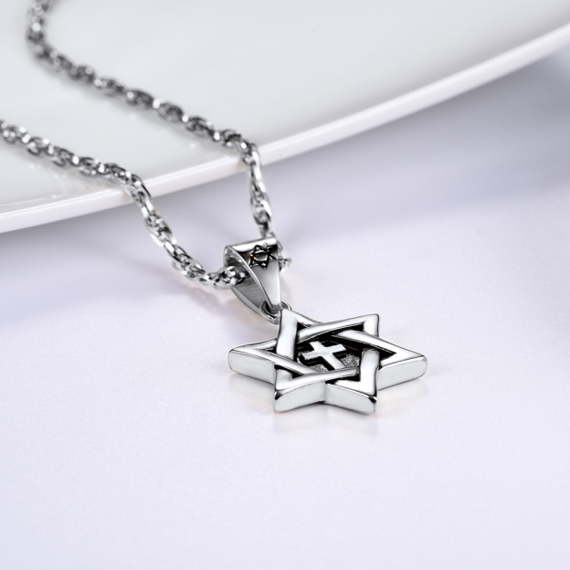 Jewish Stainless Steel Necklace