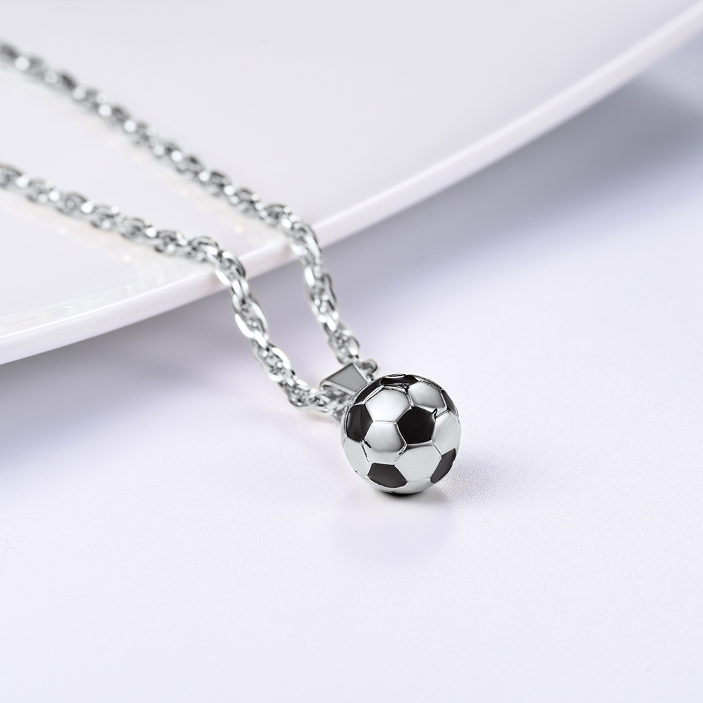 Soccer Necklace Ball Pendant