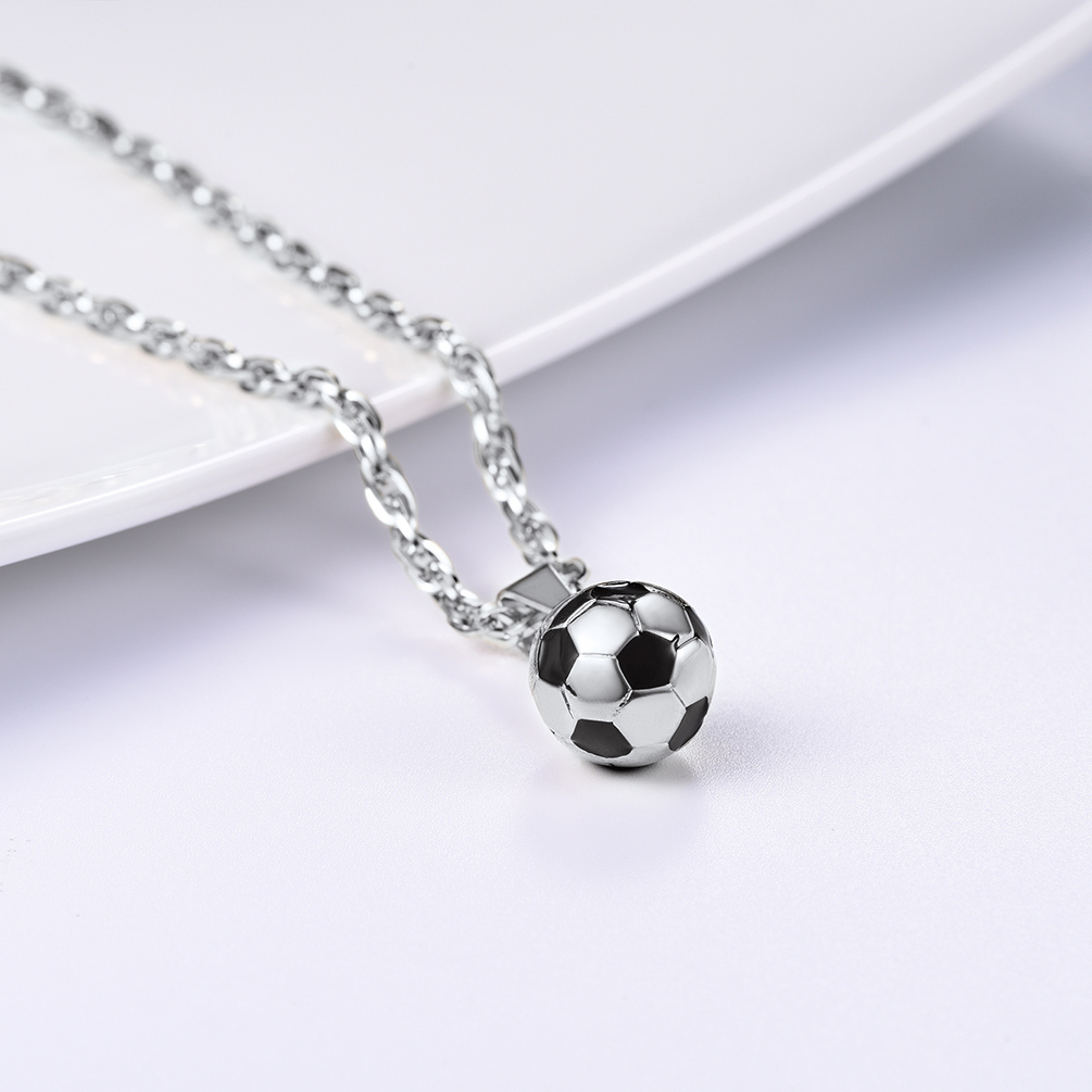 Soccer Necklace Ball Pendant
