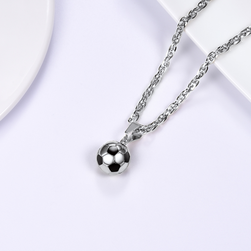 Soccer Necklace Ball Pendant