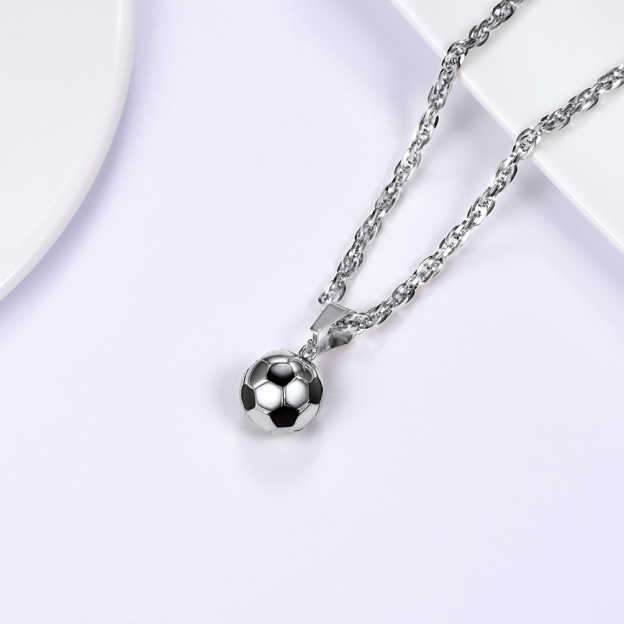 Soccer Necklace Ball Pendant