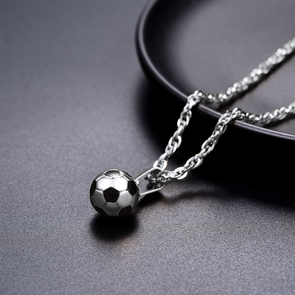 Soccer Necklace Ball Pendant