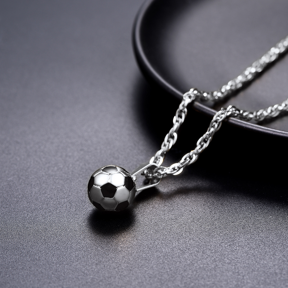 Soccer Necklace Ball Pendant