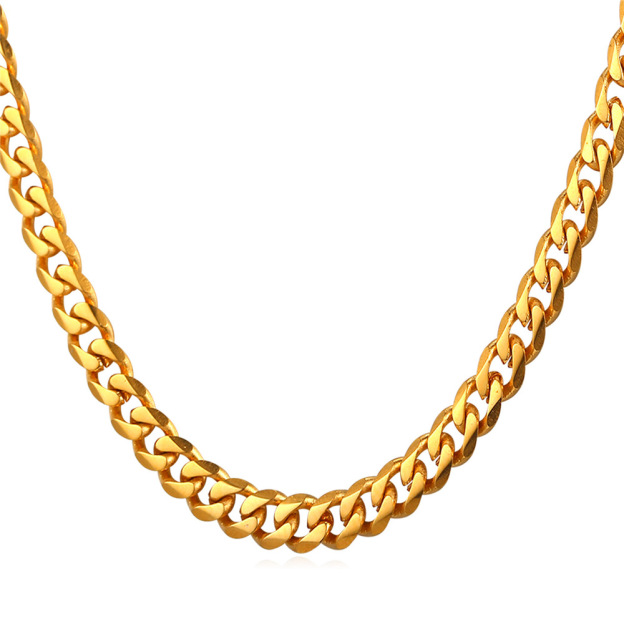 Gold Stainless Steel Cuban Chains