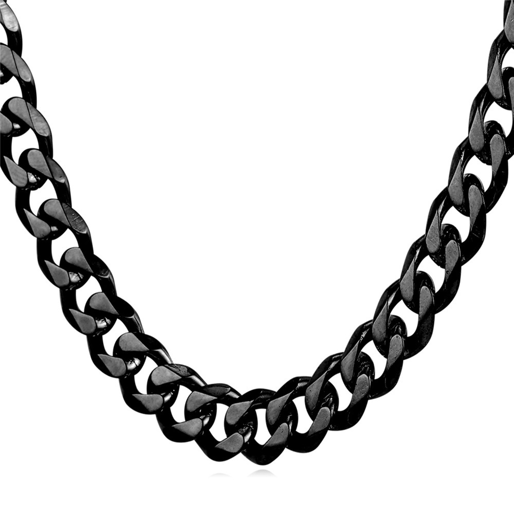 Black Steel Chain Men Jewelry