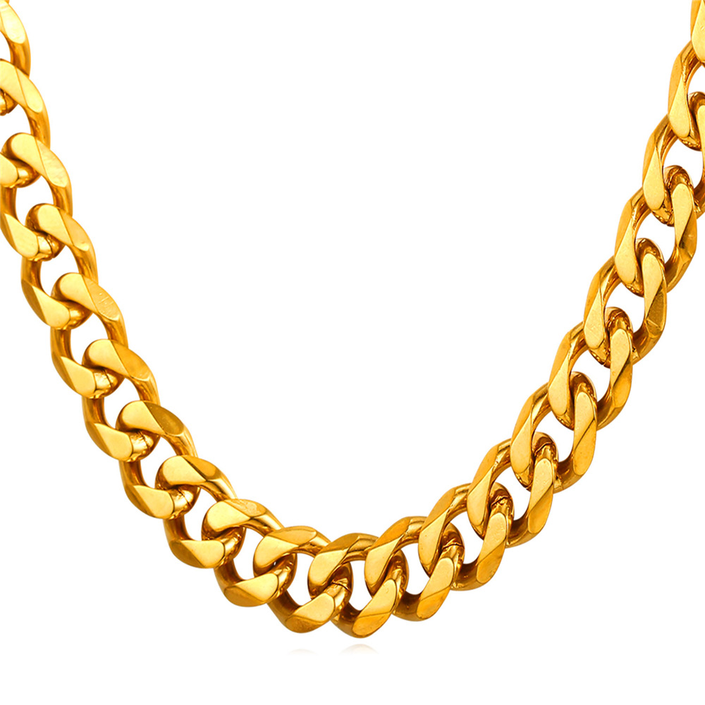 Gold Steel Chain Men Jewelry