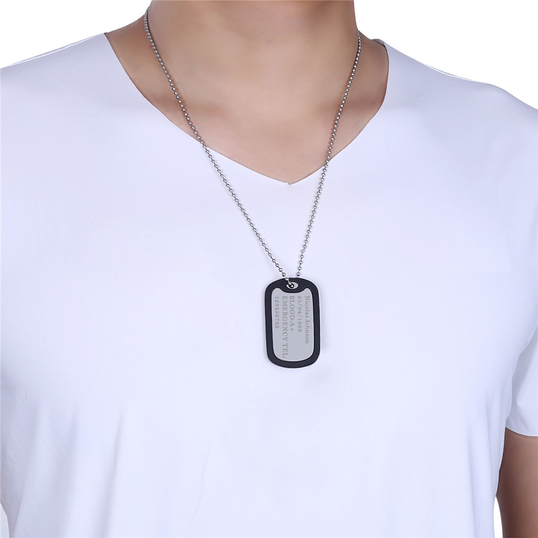 Personalized Dog Tag Necklace