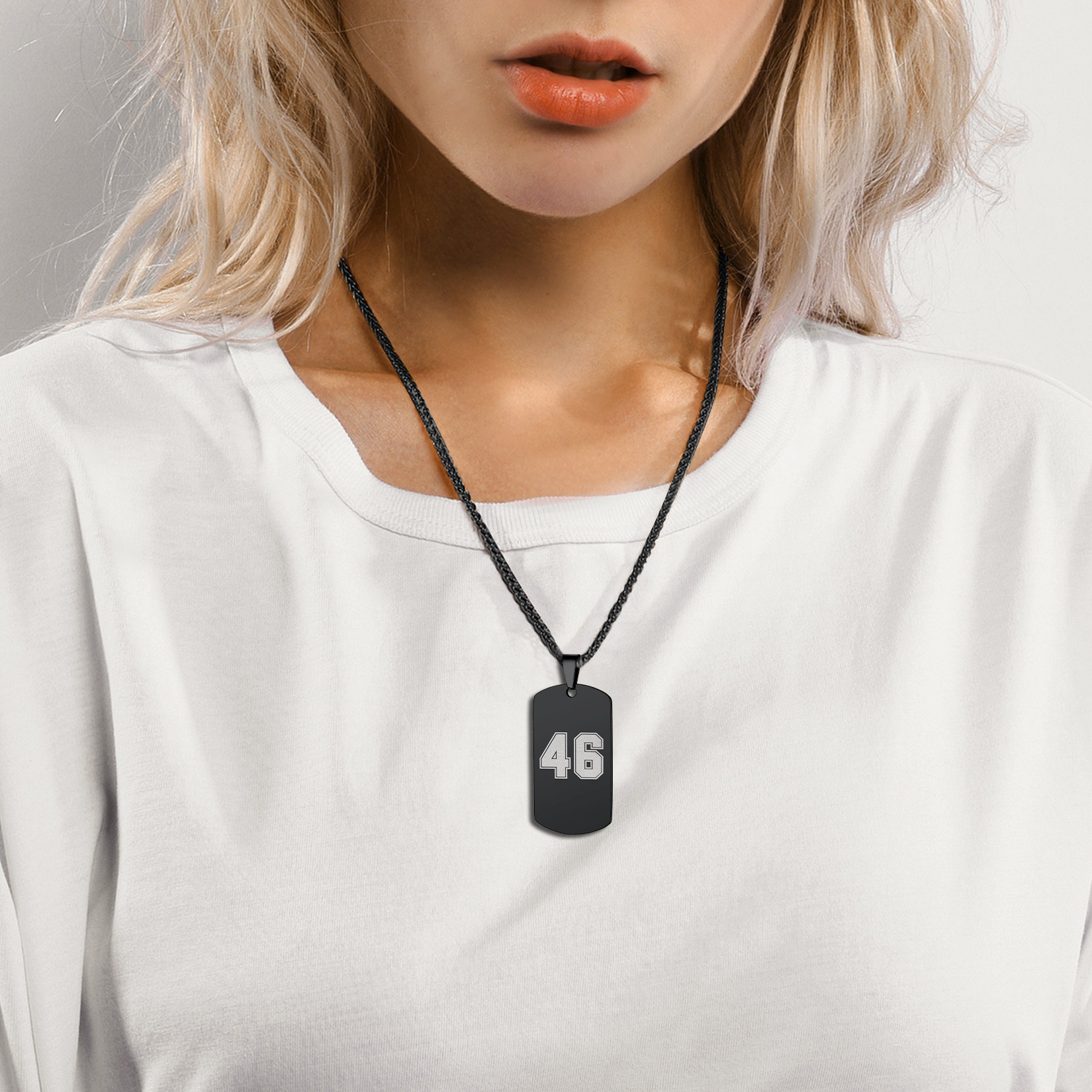 Custom Engraved Dogtag Necklace