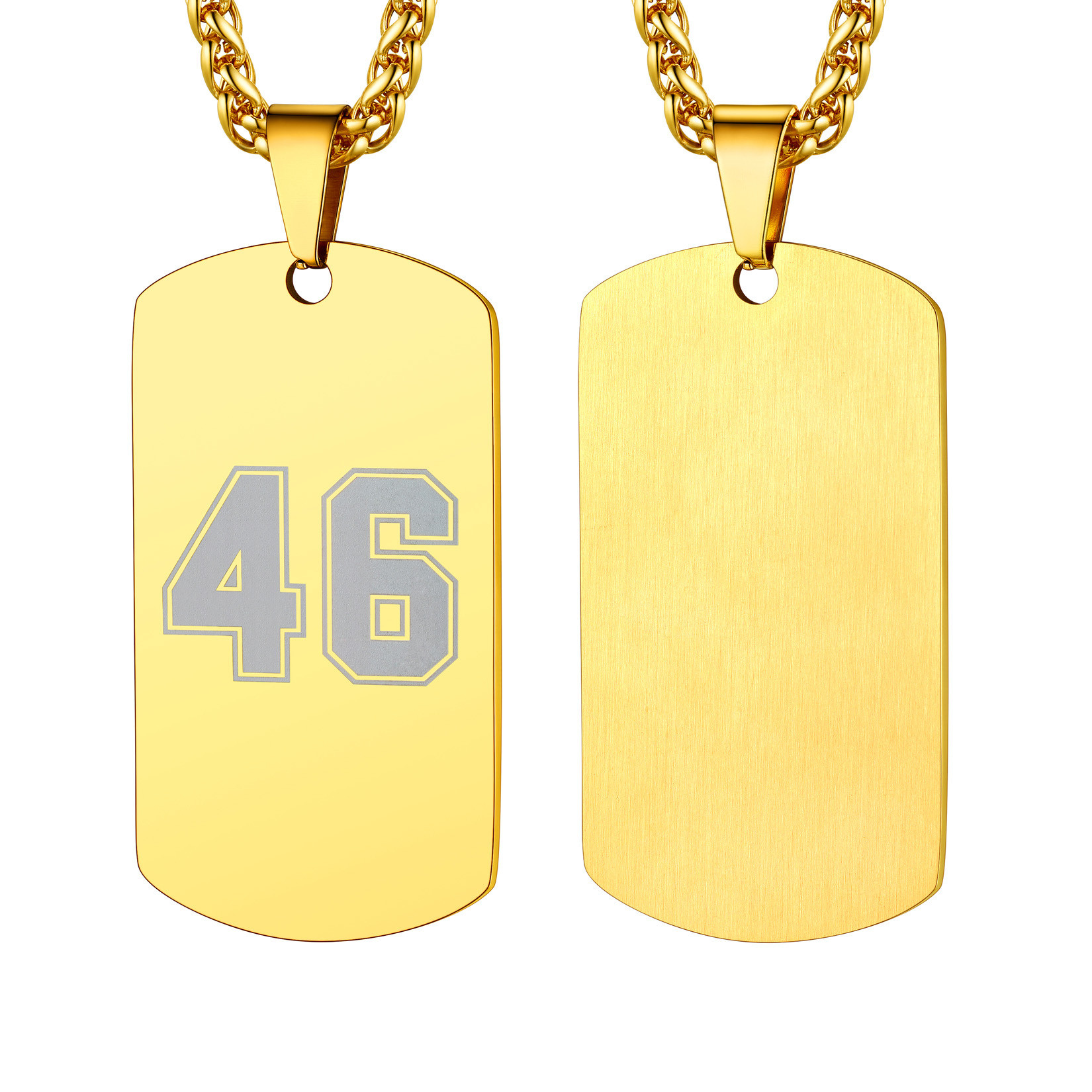 Custom Engraved Dogtag Necklace