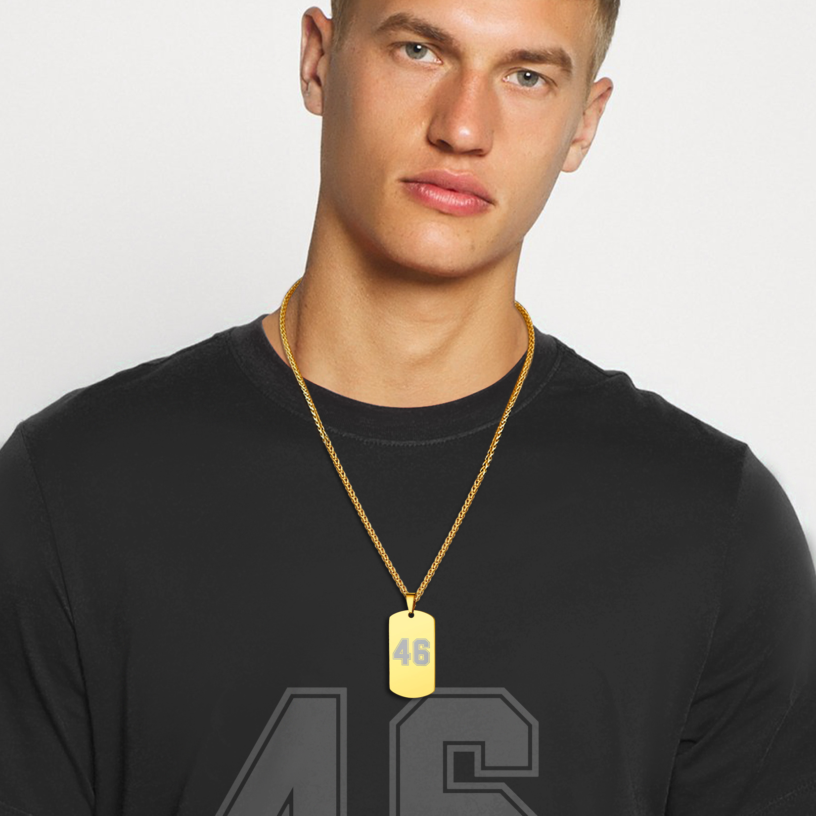 Custom Engraved Dogtag Necklace