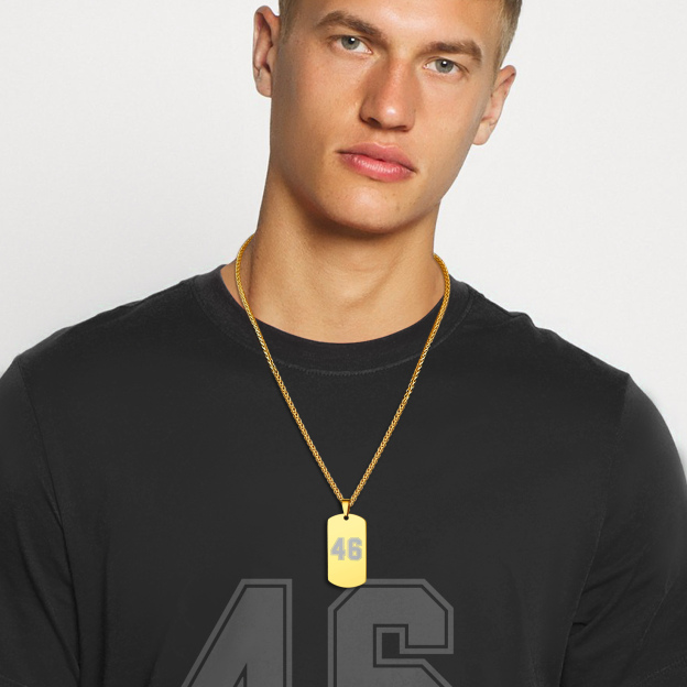 Custom Engraved Dogtag Necklace