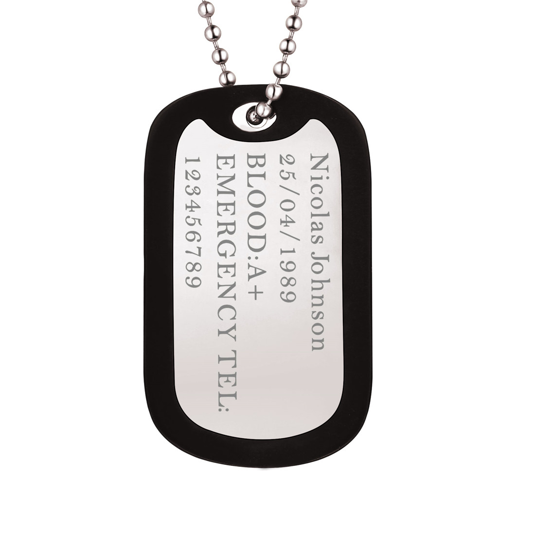 Personalized Dog Tag Necklace